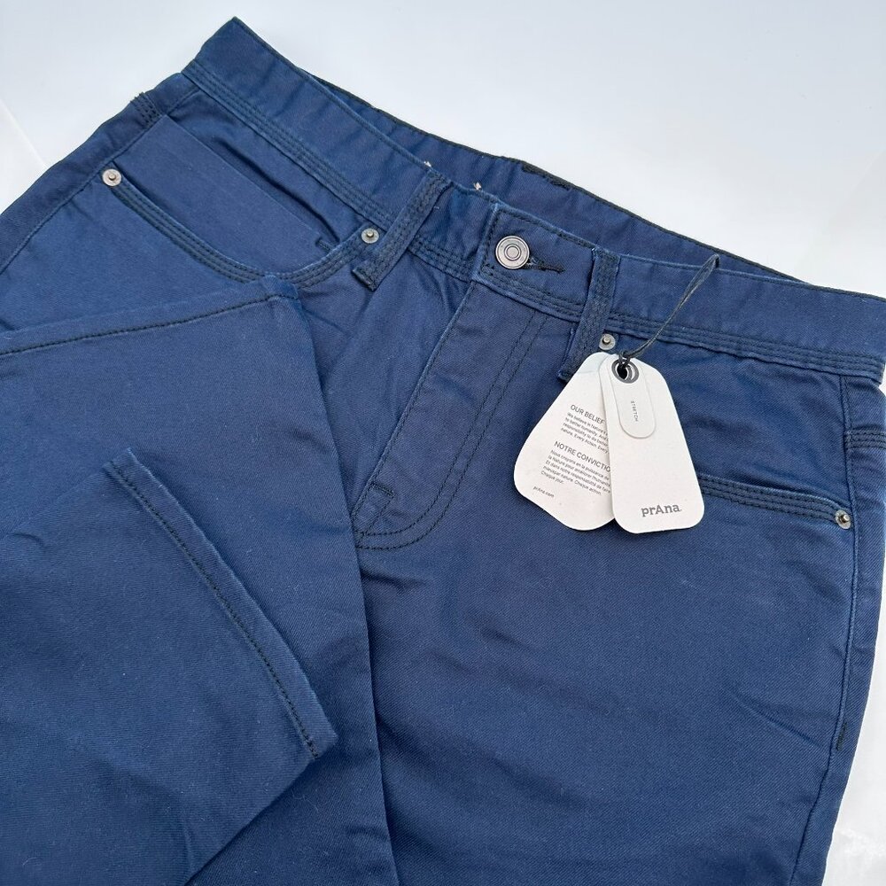 prAna Men's Bridger‎ Slim Fit 5 Pocket Tapered Jean, Size W30 x L32, Indie Blue